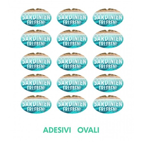 Adesivi Ovali 5 x 2 cm