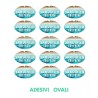 Adesivi Ovali 5 x 2 cm