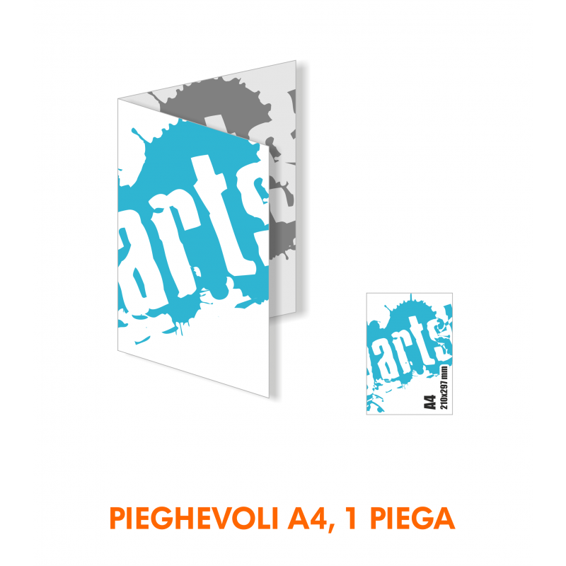 Pieghevole A4 , 1 piega