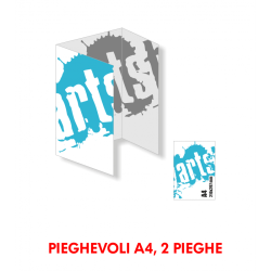 Pieghevole A4 , 2 pieghe
