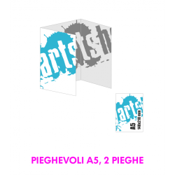 Pieghevole A5 , 2 pieghe