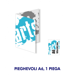 Pieghevole A6 , 1 piega
