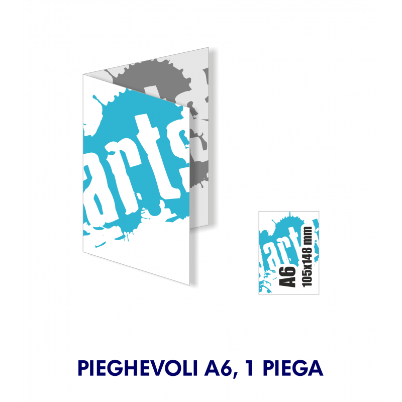 Pieghevole A6 , 1 piega