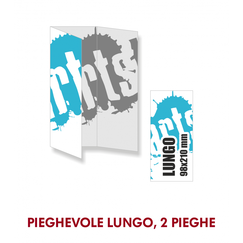 Pieghevole Lungo, 2 pieghe