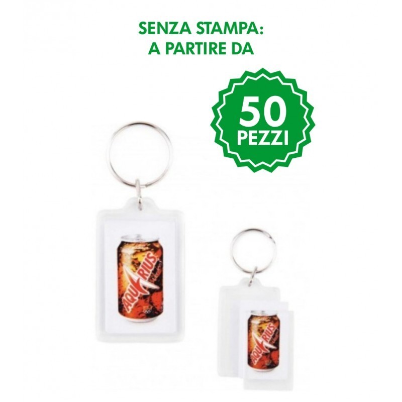 Portachiavi Neutro 25x40mm