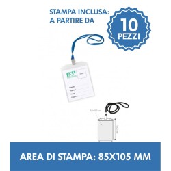 PORTABADGE verticale personalizzati