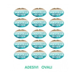 Adesivi Ovali 4 x 2 cm
