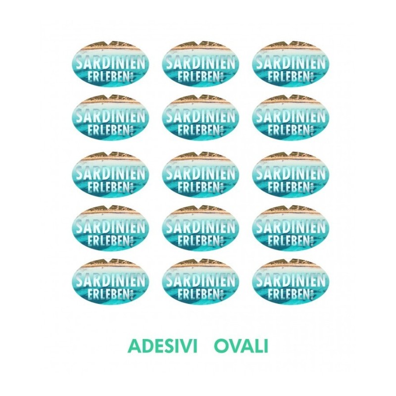 Adesivi Ovali 4 x 2 cm