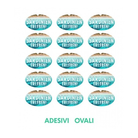 Adesivi Ovali 4 x 2 cm